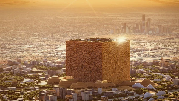 Riad presenta un rascacielos en forma de cubo